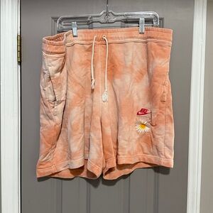 Nike Light Pink and White Shorts XXL